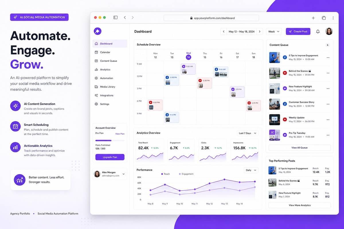 AI Social Media Automation project screenshot